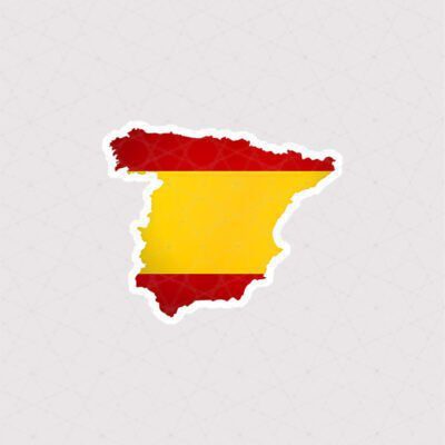 استیکر نقشه اسپانیا