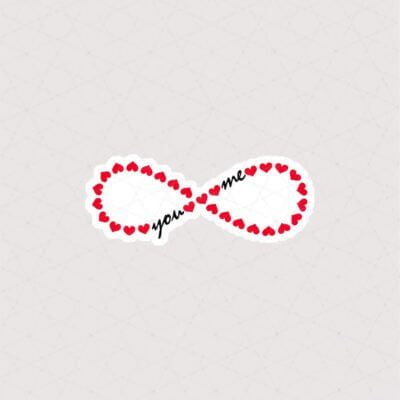 استیکر بینهایت طرح قلب