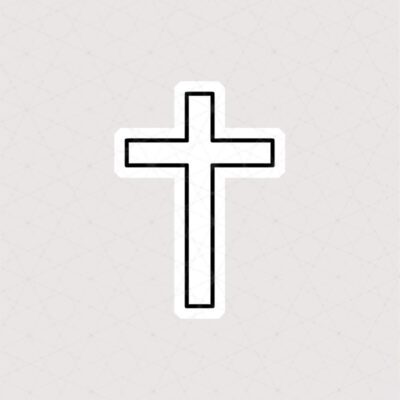 استیکر صلیب ساده کد 8381