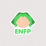 استیکر دخترونه ENFP به رنگ سبز