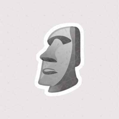 استیکر کاکا سنگی طرح گرافیکی