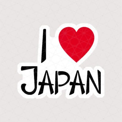 استیکر I LOVE JAPAN