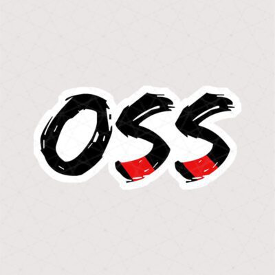 استیکر OSS ژاپنی به معنای احترام