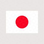 استیکر پرچم ژاپن