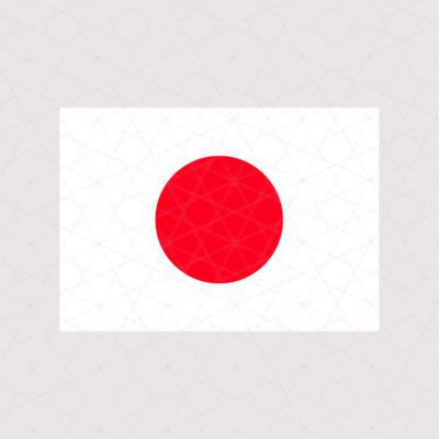 استیکر پرچم ژاپن