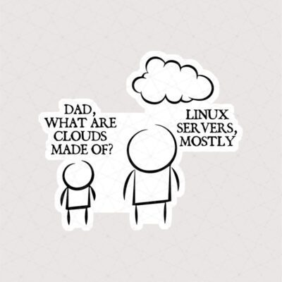 استیکر Linux Server Cloud