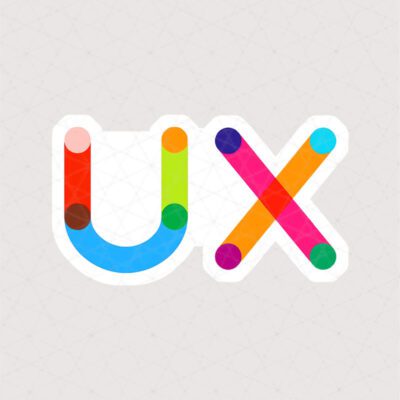 استیکر UX طرح رنگارنگ