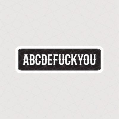 استیکر متن ABCDEFUCKYOU