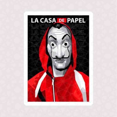 استیکر LA CASA DE PAPEL از مانی هیست