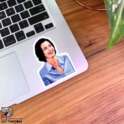 استیکر چهره Monica Geller در حال خندیدن