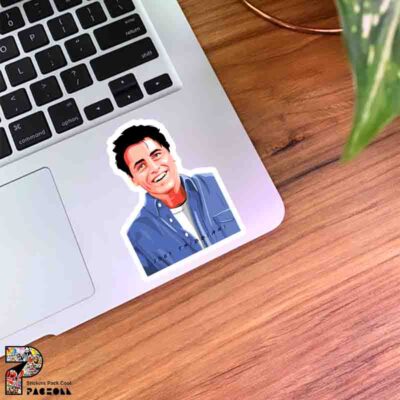 استیکر Joey Tribbiani در حال خندیدن