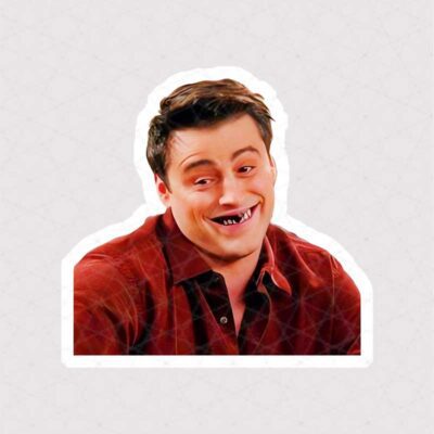 استیکر Joey Tribbiani با چهره ترسناک