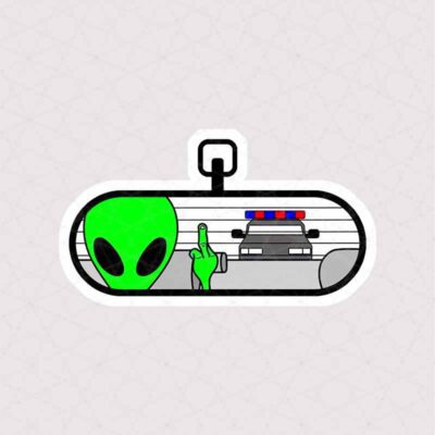 استیکر Alien در حال فاک دادن به پلیس