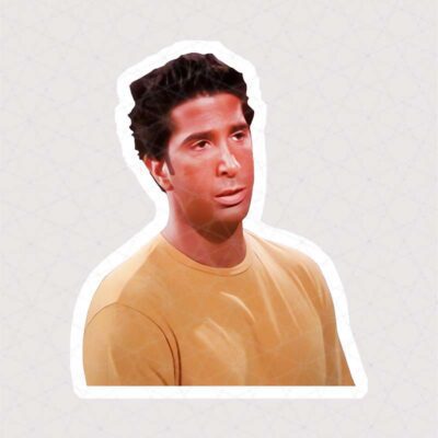 استیکر Ross Geller طرح پوکر فیس