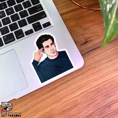 استیکر Ross Geller طرح تفنگ دستی