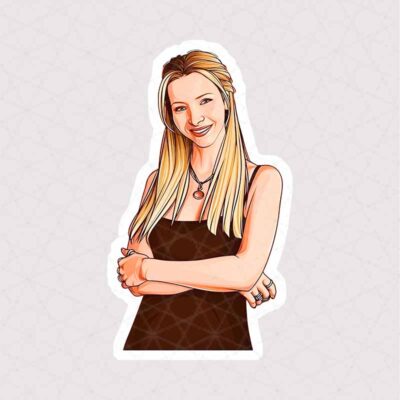 استیکر Phoebe Buffay دست به سینه