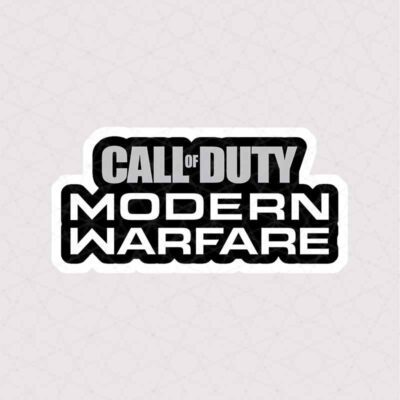 استیکر لوگو بازی Call of Duty نسخه ی Modern Warfare