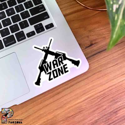 استیکر War Zone طرح M4 از بازی call of duty