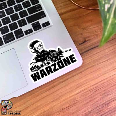 استیکر سرباز همراه با متن Warzone از بازی call of duty