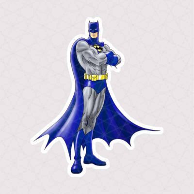 استیکر BATMAN با شنل آبی