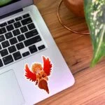 استیکر هاکس با لباس قرمز