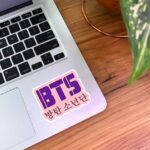 استیکر کره ای بی تی اس - صورتی