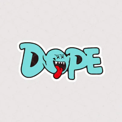 استیکر تکست Dope