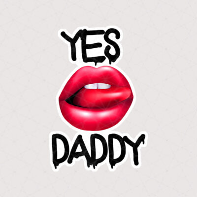 استیکر تکست Yes Daddy