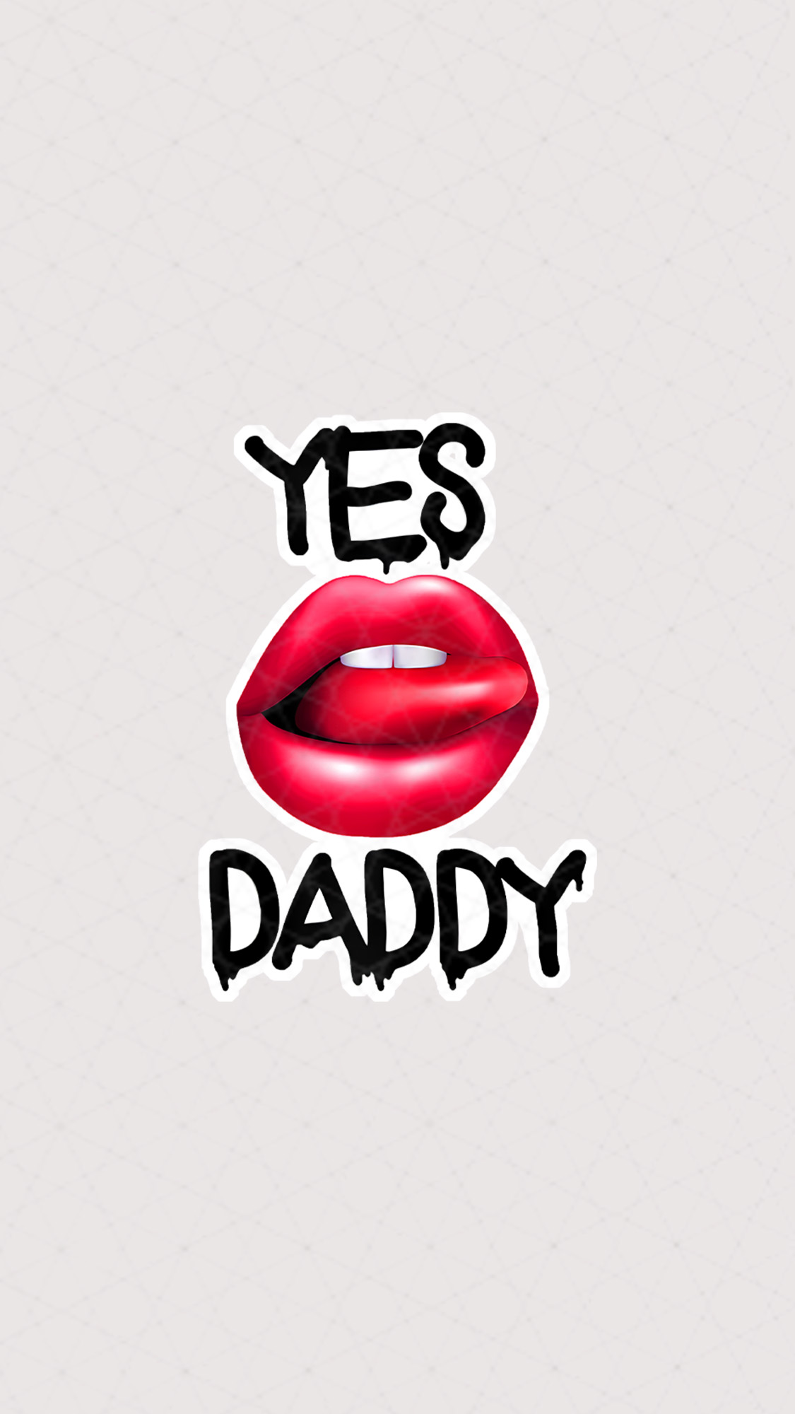 استیکر تکست Yes Daddy
