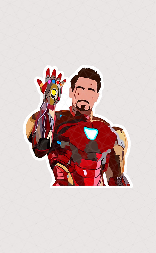 استیکر Iron Man طرح دیجیتال آرت