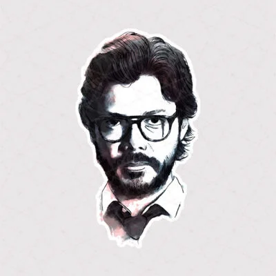 استیکر چهره پروفسور
