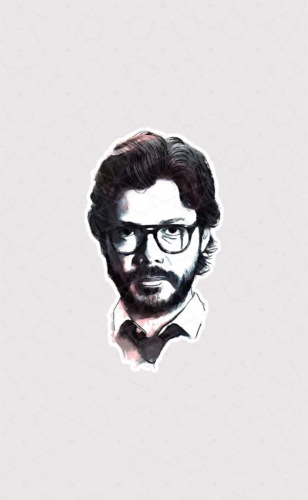 استیکر چهره پروفسور
