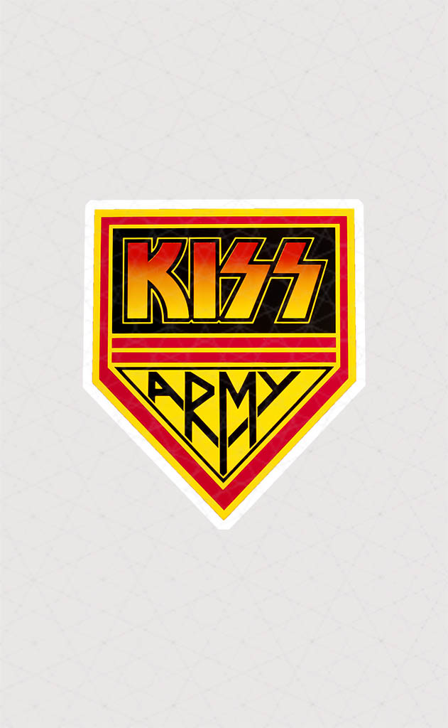 استیکر لوگو Kiss army