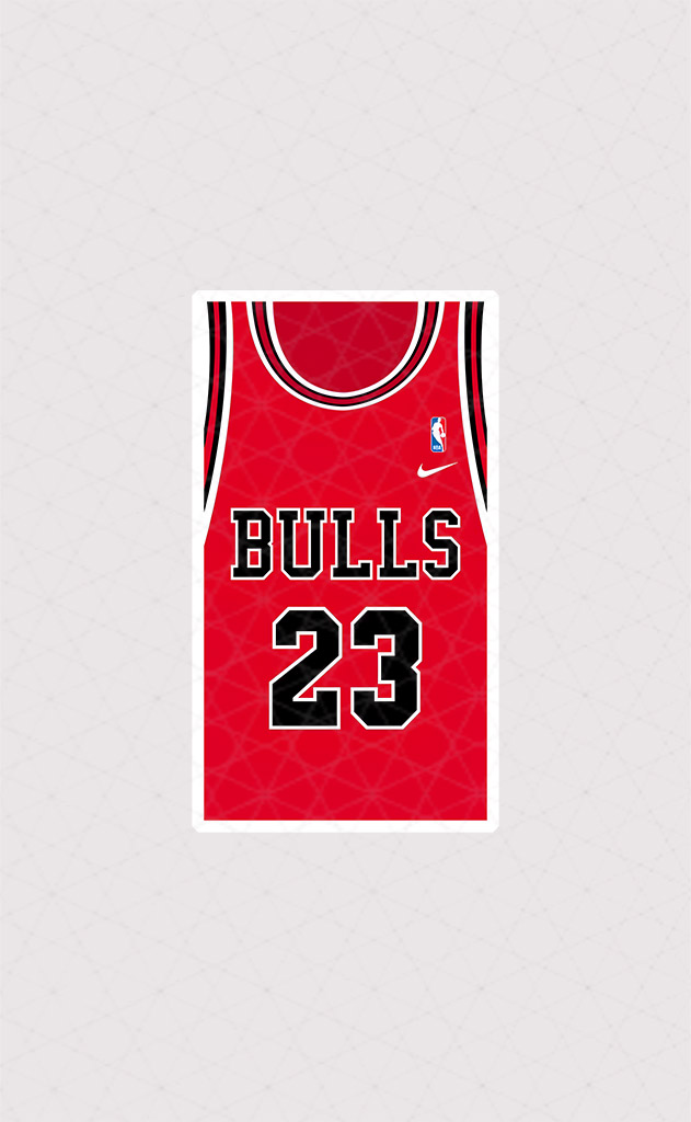 استیکر لباس بسکتبال طرح Chicago Bulls