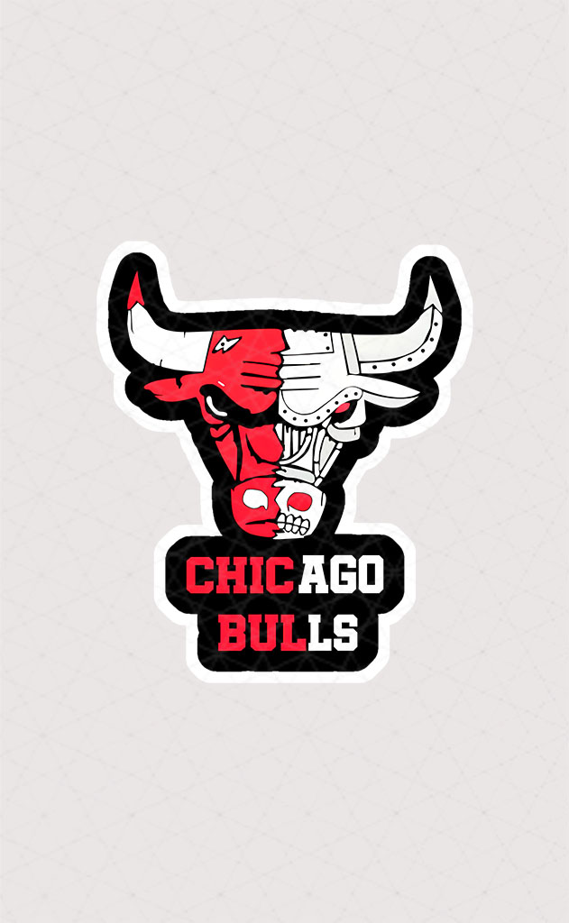 استیکر Chicago Bulls طرح عصبانی