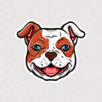 استیکر بولداگ طرح کارتونی