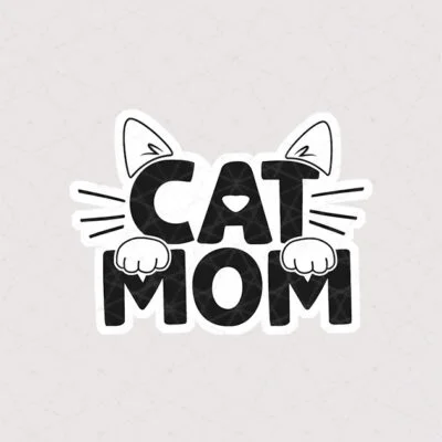 استیکر گربه cat mom