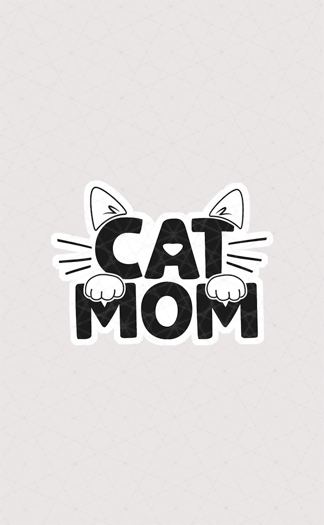 استیکر گربه cat mom