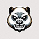 استیکر پاندا وحشی