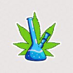 استیکر ماریجوانا طرح بانگ