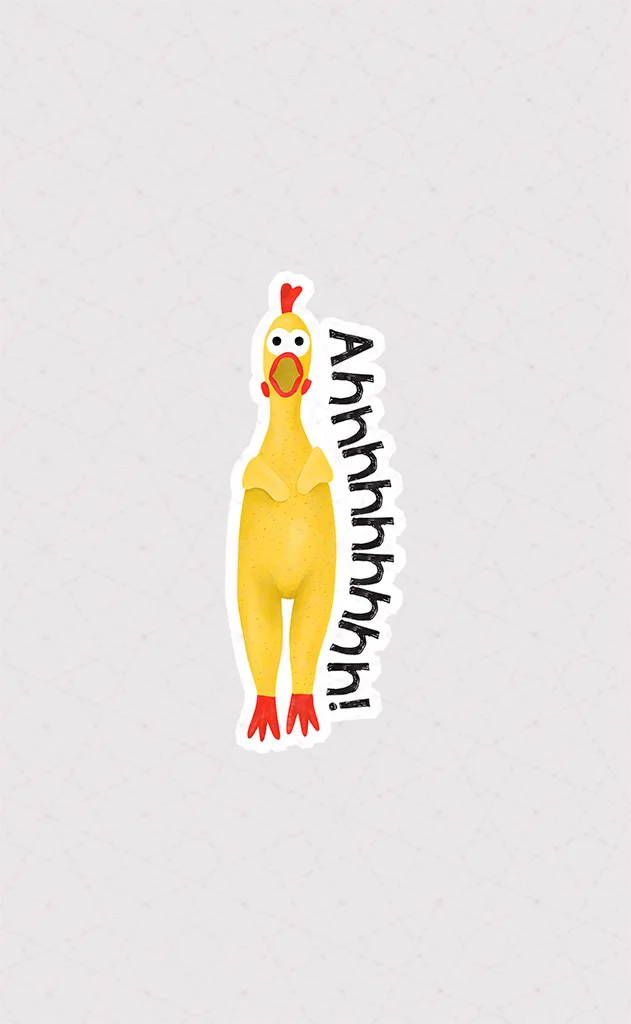 8079 Asli Chicken استیکر مورغ استیکر عروسک مرغ صدادار