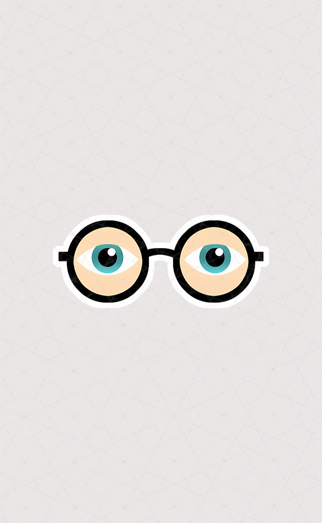 استیکر عینک و چشم