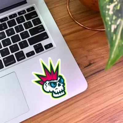 استیکر اسکت با موهای سیخ سیخی