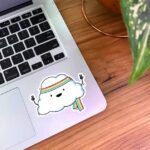 استیکر ابر و باندانا رنگین کمانی