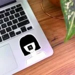 استیکر دختر بی صدا و ساکت