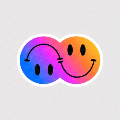 استیکر لپتاپ اسمایل و فیک اسمایل