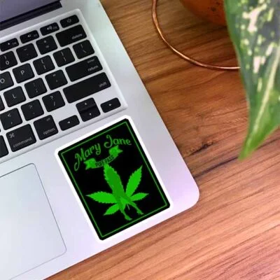 استیکر لپتاپ mary jane طرح ماریجوانا
