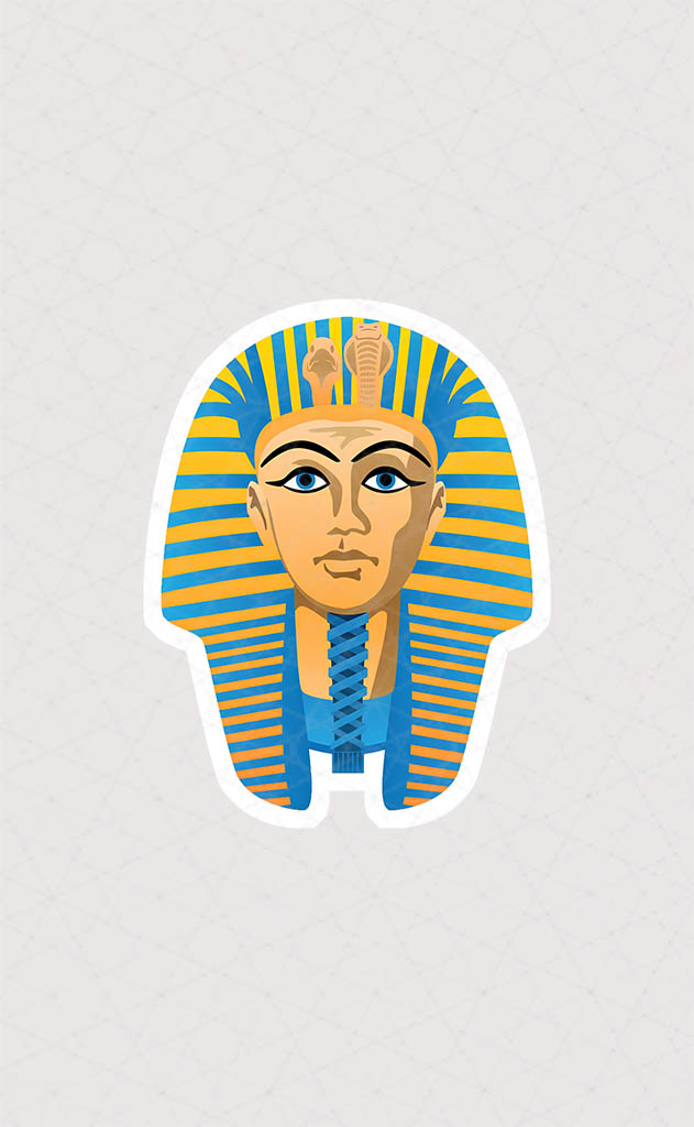 استیکر فرعون توتانخامون