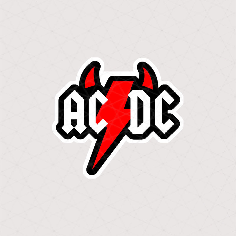 استیکر لوگو گروه AC DC