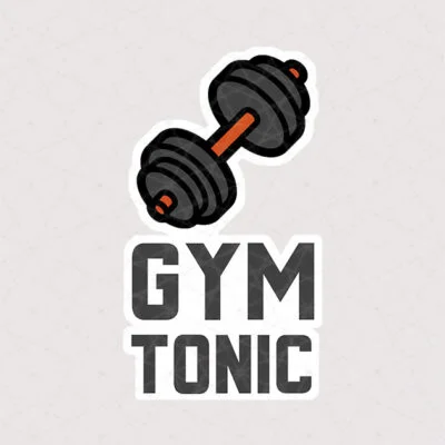 استیکر دمبل طرح GYM TONIC